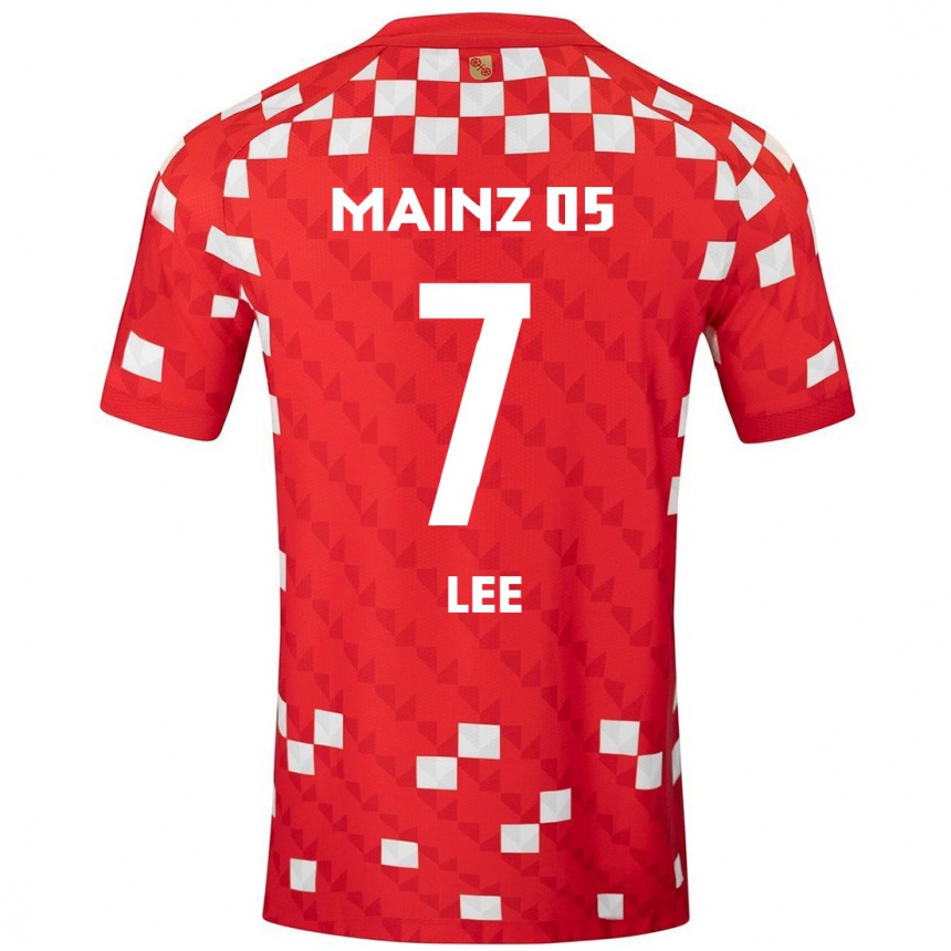 Vaikiškas Jae-Sung Lee #7 Balta Raudona Namų Marškinėliai 2024/25 T-Shirt