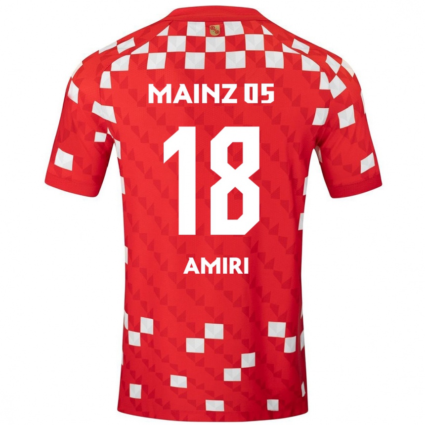 Vaikiškas Nadiem Amiri #18 Balta Raudona Namų Marškinėliai 2024/25 T-Shirt