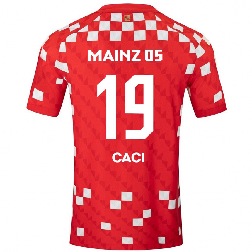 Vaikiškas Anthony Caci #19 Balta Raudona Namų Marškinėliai 2024/25 T-Shirt