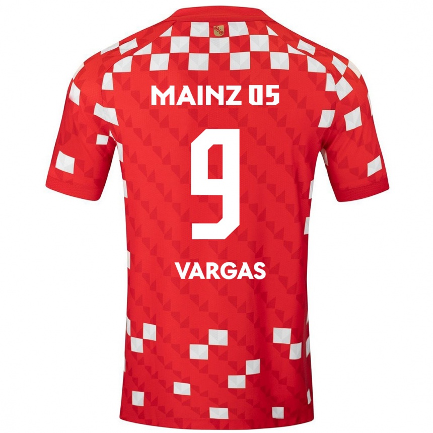 Vaikiškas Nayrobi Vargas #9 Balta Raudona Namų Marškinėliai 2024/25 T-Shirt