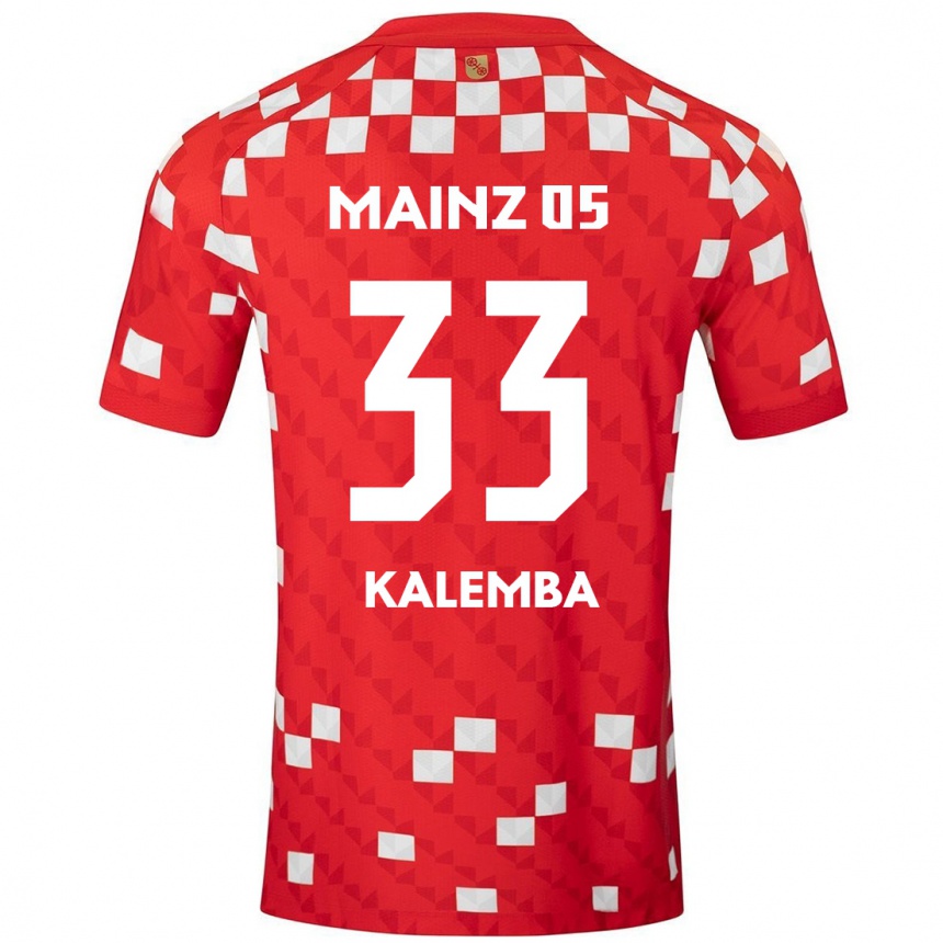 Vaikiškas Marcel Kalemba #33 Balta Raudona Namų Marškinėliai 2024/25 T-Shirt