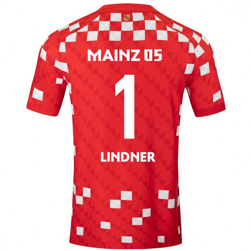 Vaikiškas Sophie Lindner #1 Balta Raudona Namų Marškinėliai 2024/25 T-Shirt