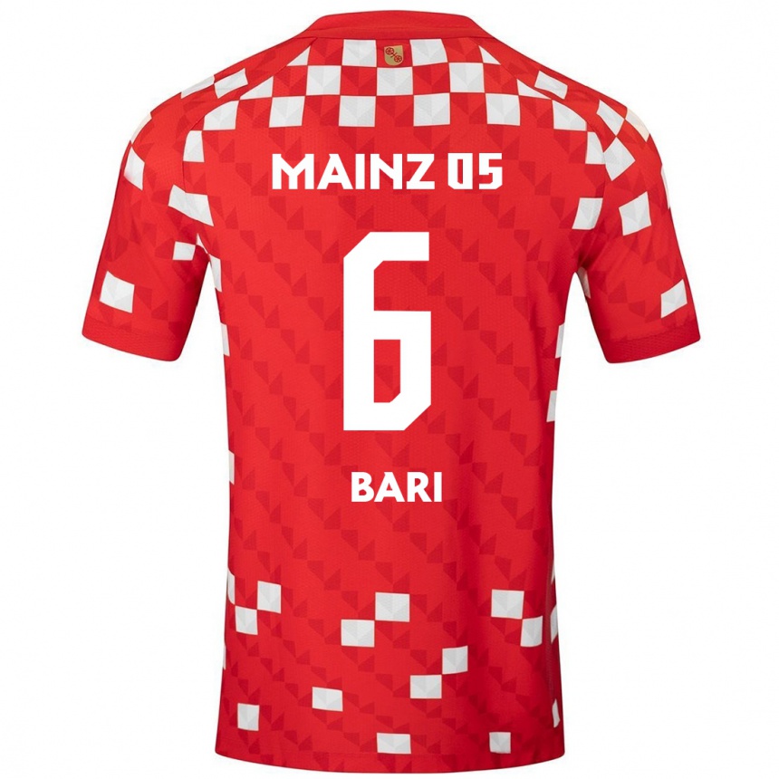 Vaikiškas Lorena Bari #6 Balta Raudona Namų Marškinėliai 2024/25 T-Shirt