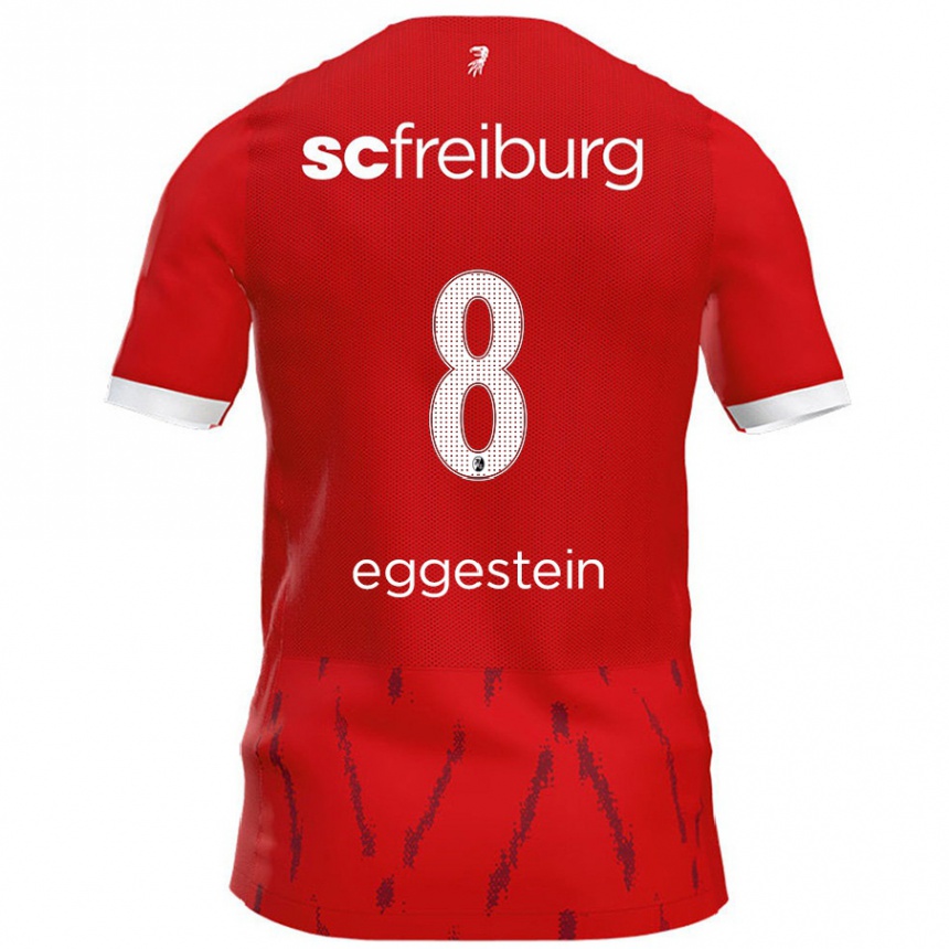 Vaikiškas Maximilian Eggestein #8 Raudona Namų Marškinėliai 2024/25 T-Shirt