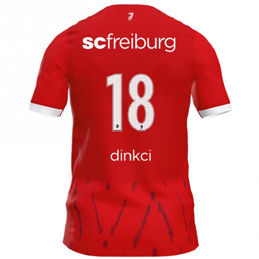 Vaikiškas Eren Dinkci #18 Raudona Namų Marškinėliai 2024/25 T-Shirt