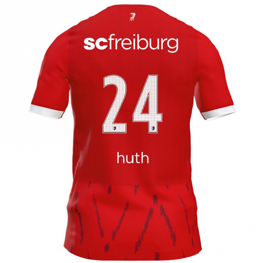 Vaikiškas Jannik Huth #24 Raudona Namų Marškinėliai 2024/25 T-Shirt