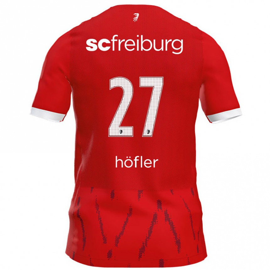 Vaikiškas Nicolas Höfler #27 Raudona Namų Marškinėliai 2024/25 T-Shirt