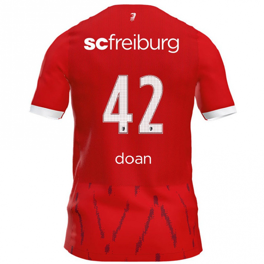 Vaikiškas Ritsu Doan #42 Raudona Namų Marškinėliai 2024/25 T-Shirt