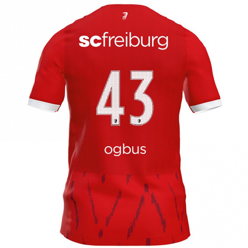 Vaikiškas Bruno Ogbus #43 Raudona Namų Marškinėliai 2024/25 T-Shirt