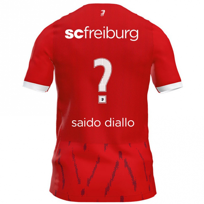 Vaikiškas Mamadou Saido Diallo #0 Raudona Namų Marškinėliai 2024/25 T-Shirt