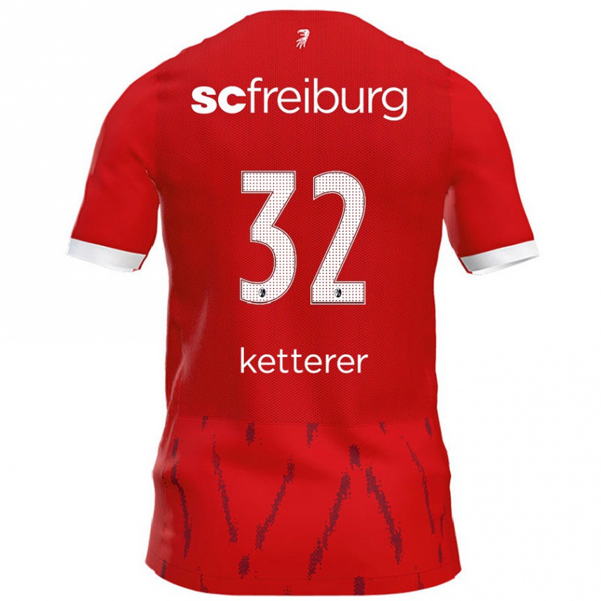 Vaikiškas Ashley Ketterer #32 Raudona Namų Marškinėliai 2024/25 T-Shirt