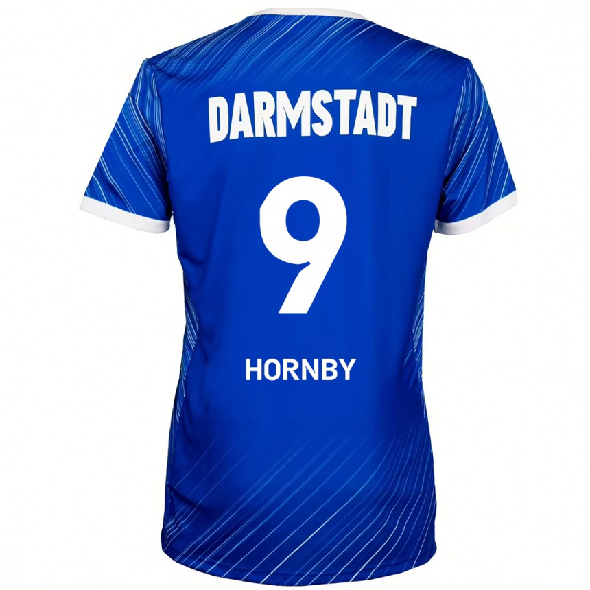 Vaikiškas Fraser Hornby #9 Mėlyna Balta Namų Marškinėliai 2024/25 T-Shirt