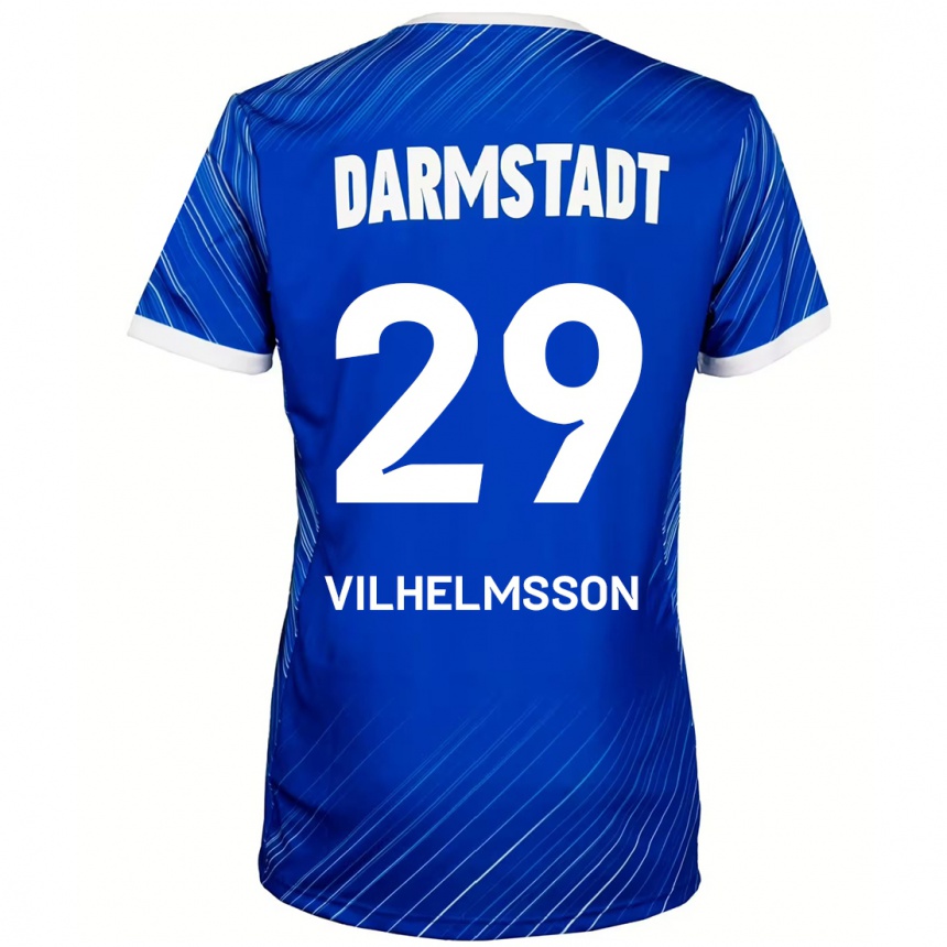 Vaikiškas Oscar Vilhelmsson #29 Mėlyna Balta Namų Marškinėliai 2024/25 T-Shirt