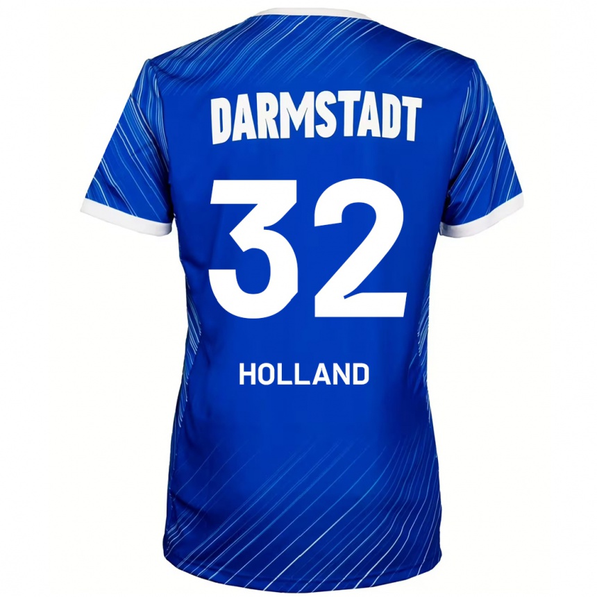 Vaikiškas Fabian Holland #32 Mėlyna Balta Namų Marškinėliai 2024/25 T-Shirt