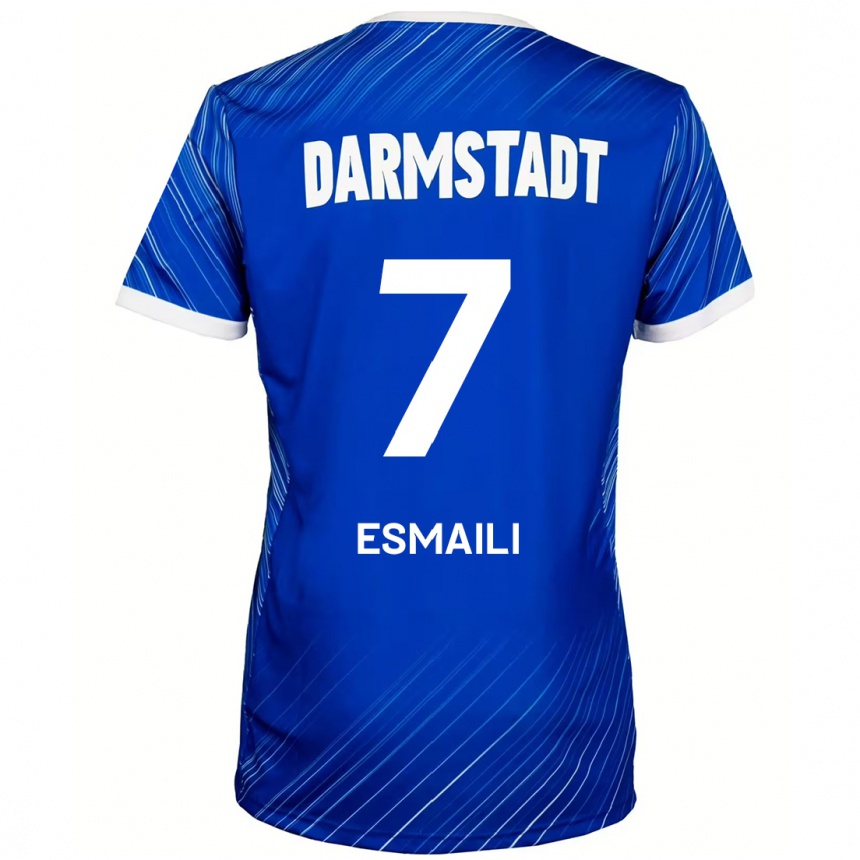 Vaikiškas Ali Esmaili #7 Mėlyna Balta Namų Marškinėliai 2024/25 T-Shirt