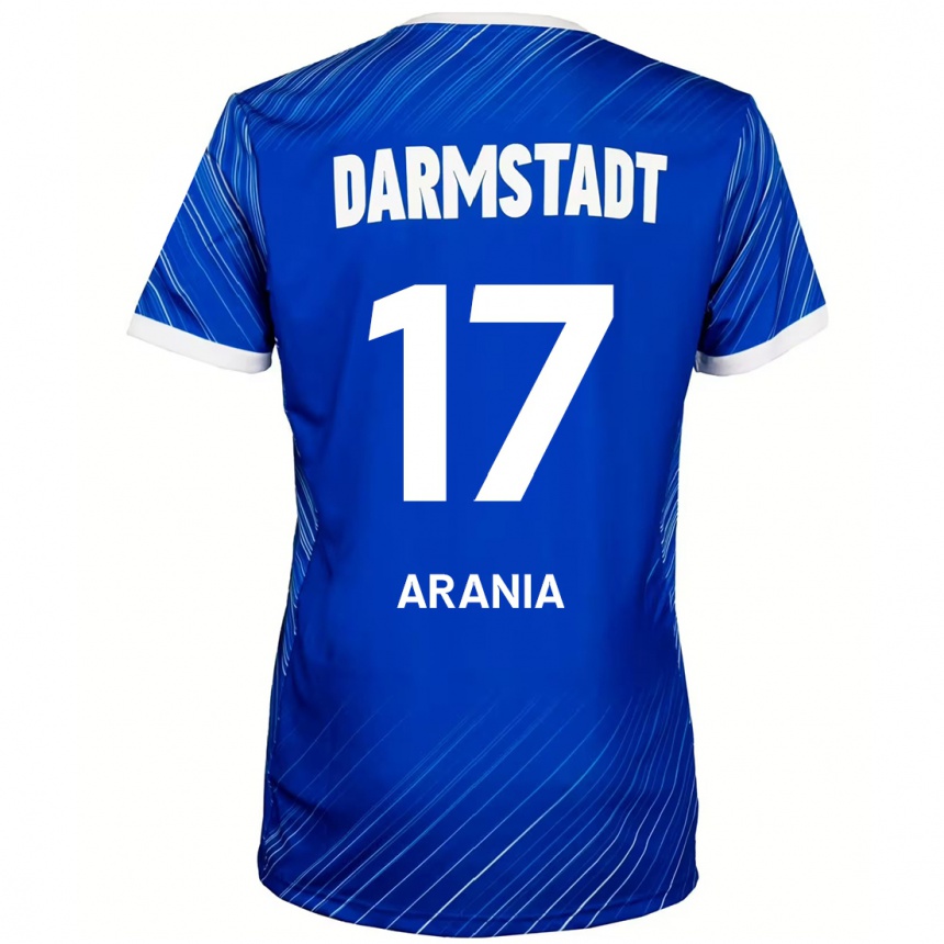 Vaikiškas Asaf Arania #17 Mėlyna Balta Namų Marškinėliai 2024/25 T-Shirt