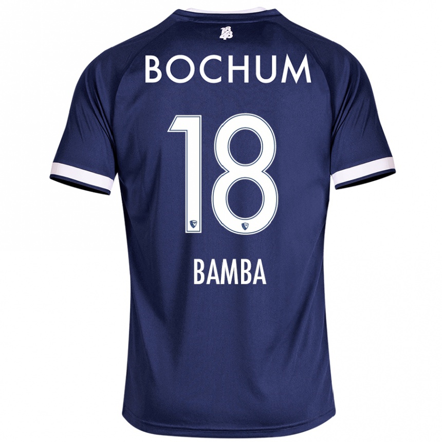 Vaikiškas Samuel Bamba #18 Tamsiai Mėlyna Namų Marškinėliai 2024/25 T-Shirt