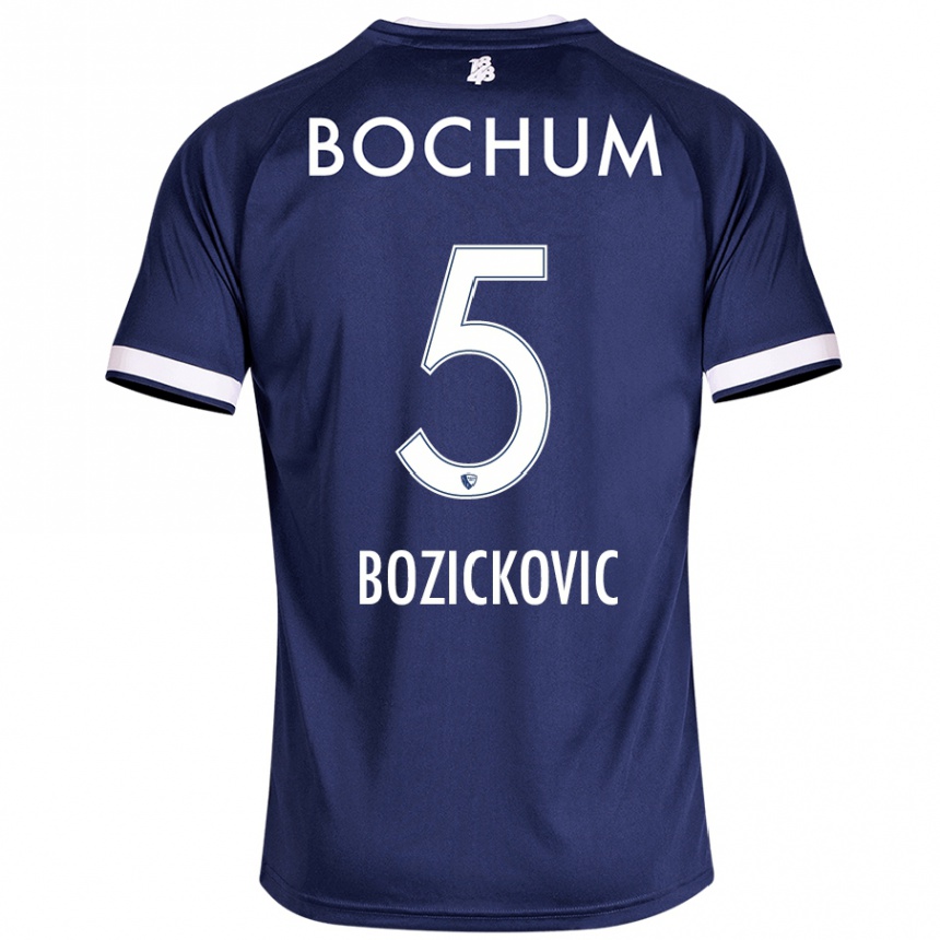 Vaikiškas Niko Bozickovic #5 Tamsiai Mėlyna Namų Marškinėliai 2024/25 T-Shirt