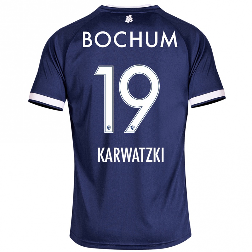 Vaikiškas Lucy Karwatzki #19 Tamsiai Mėlyna Namų Marškinėliai 2024/25 T-Shirt