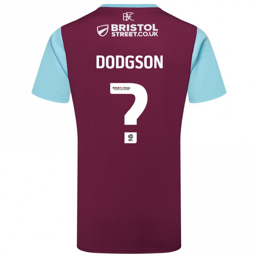 Vaikiškas Owen Dodgson #0 Burgundijos Dangaus Mėlynas Namų Marškinėliai 2024/25 T-Shirt