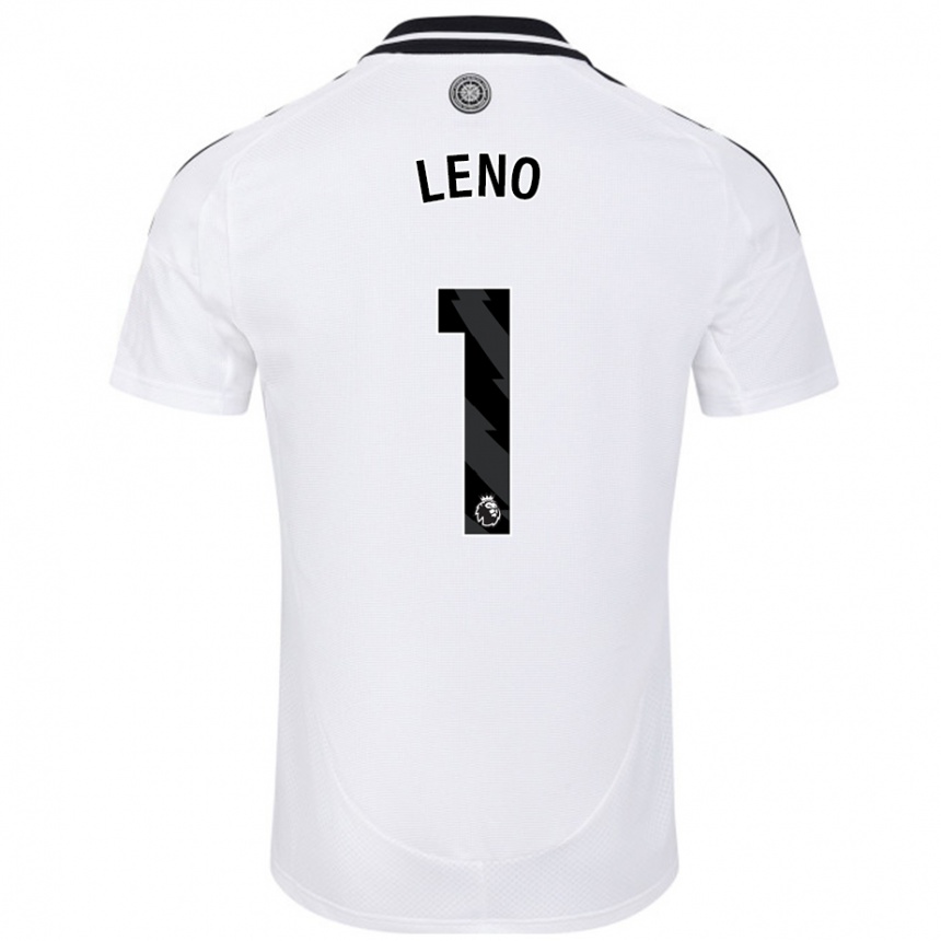 Vaikiškas Bernd Leno #1 Baltas Namų Marškinėliai 2024/25 T-Shirt