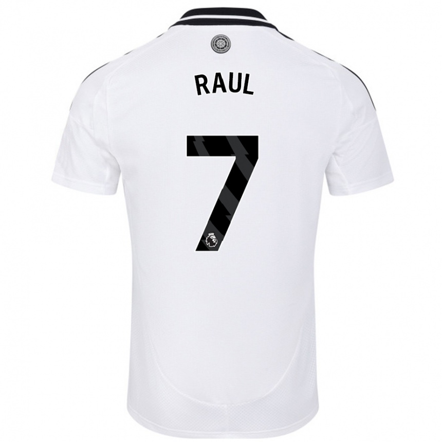 Vaikiškas Raúl Jiménez #7 Baltas Namų Marškinėliai 2024/25 T-Shirt