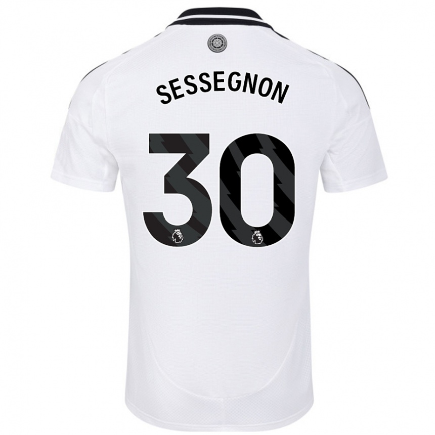 Vaikiškas Ryan Sessegnon #30 Baltas Namų Marškinėliai 2024/25 T-Shirt