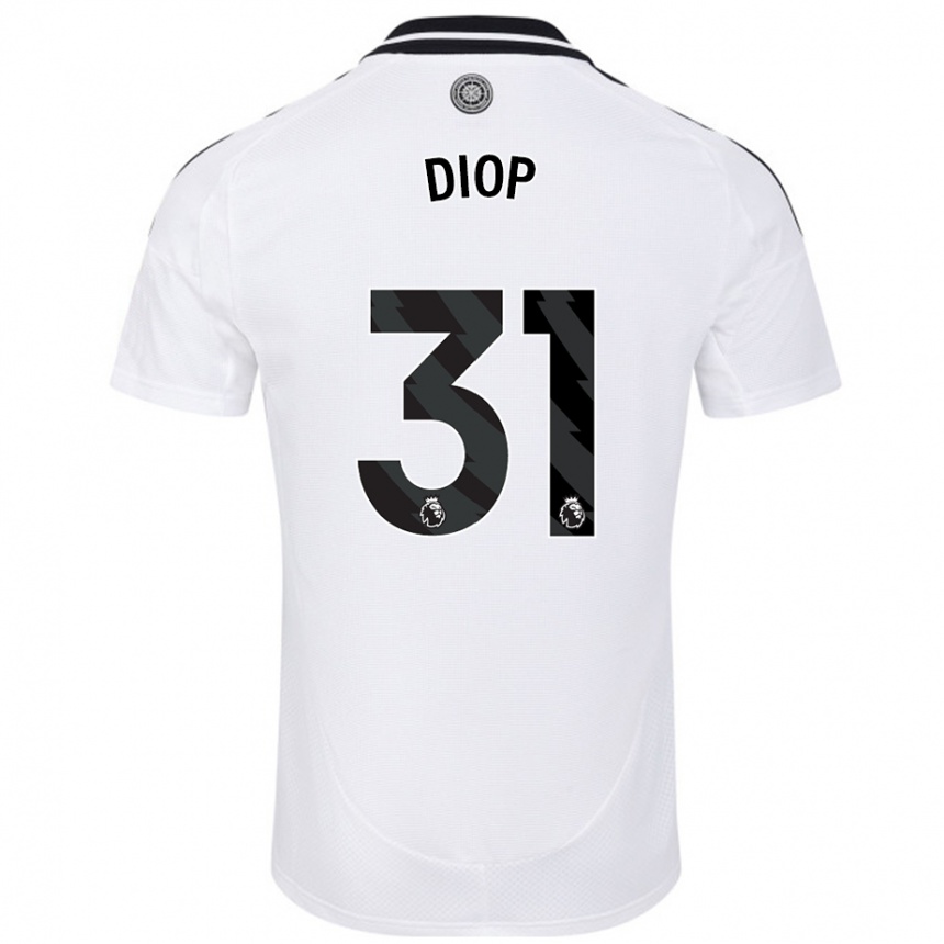 Vaikiškas Issa Diop #31 Baltas Namų Marškinėliai 2024/25 T-Shirt