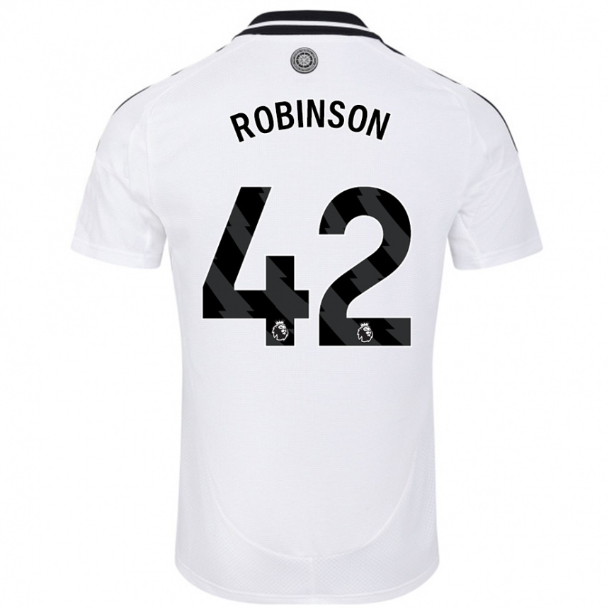 Vaikiškas Charlie Robinson #42 Baltas Namų Marškinėliai 2024/25 T-Shirt