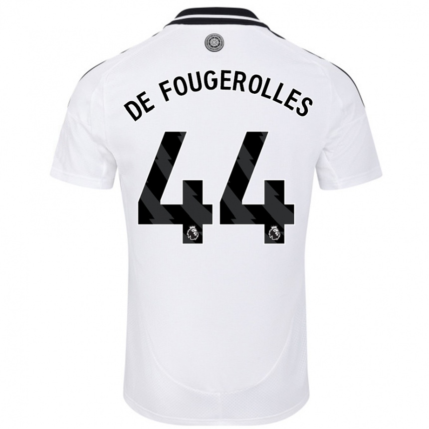 Vaikiškas Luc De Fougerolles #44 Baltas Namų Marškinėliai 2024/25 T-Shirt