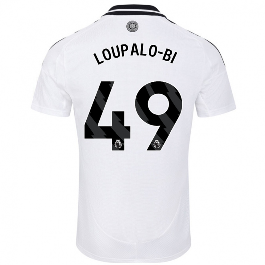 Vaikiškas Aaron Loupalo-Bi #49 Baltas Namų Marškinėliai 2024/25 T-Shirt