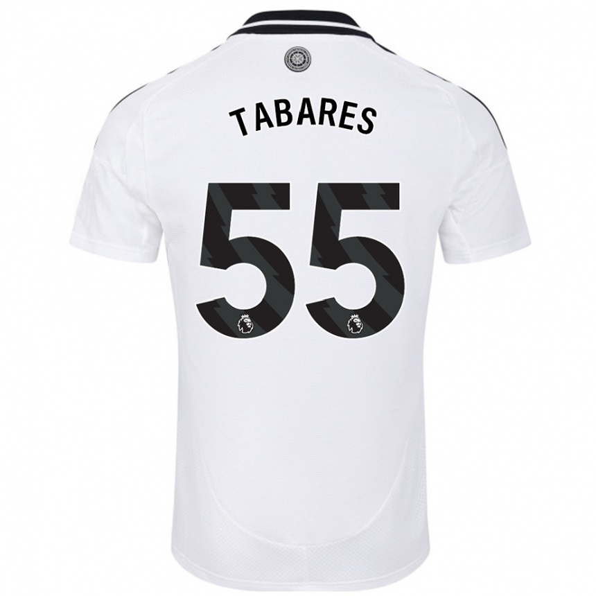 Vaikiškas Samuel Tabares #55 Baltas Namų Marškinėliai 2024/25 T-Shirt