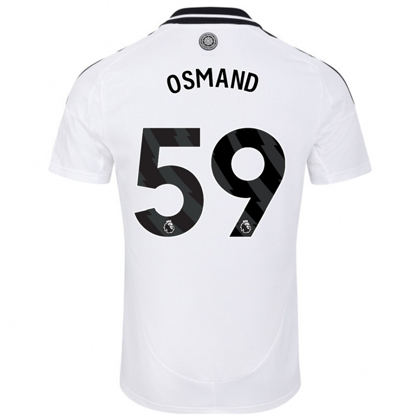 Vaikiškas Callum Osmand #59 Baltas Namų Marškinėliai 2024/25 T-Shirt