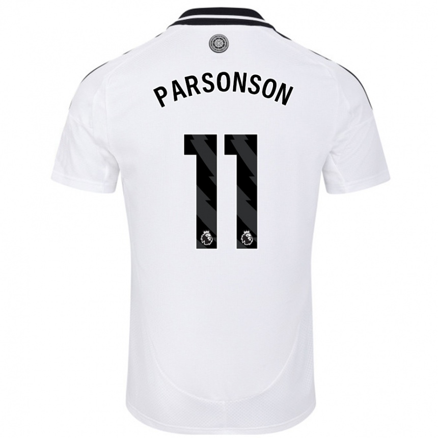 Vaikiškas Madi Parsonson #11 Baltas Namų Marškinėliai 2024/25 T-Shirt