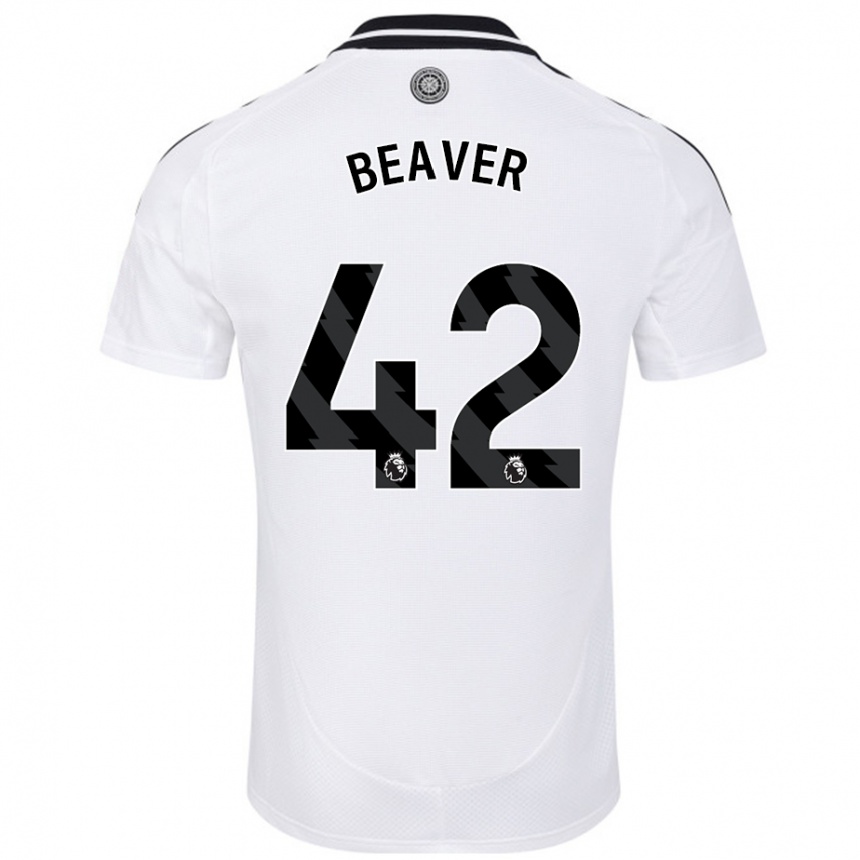 Vaikiškas Cat Beaver #42 Baltas Namų Marškinėliai 2024/25 T-Shirt