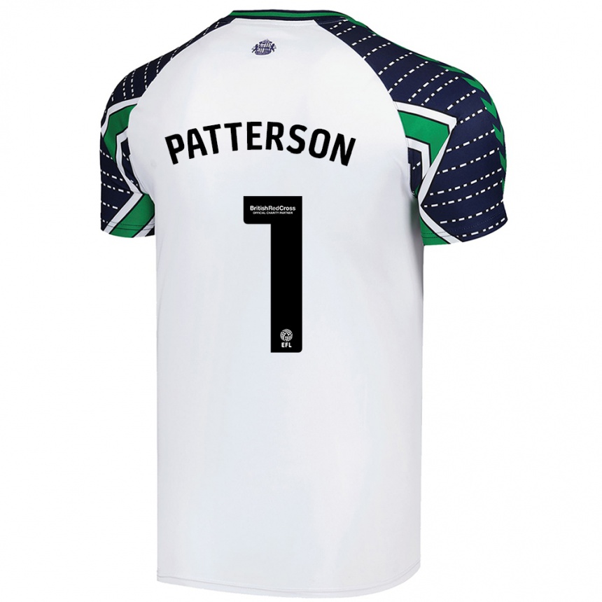 Vaikiškas Anthony Patterson #1 Baltas Išvykos Marškinėliai 2024/25 T-Shirt