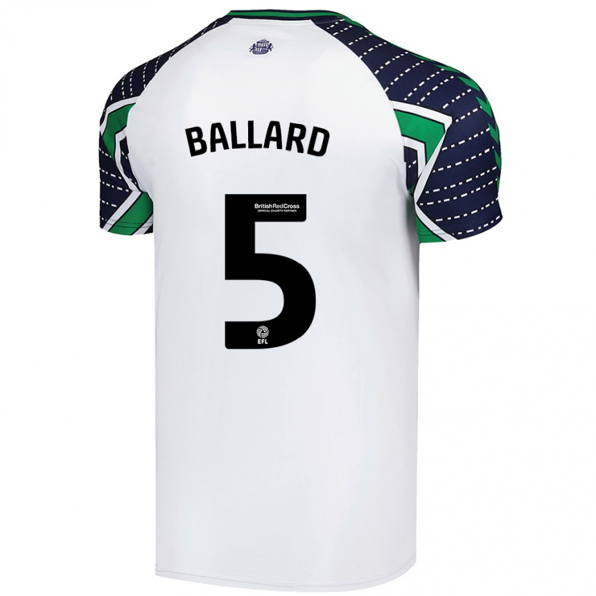 Vaikiškas Daniel Ballard #5 Baltas Išvykos Marškinėliai 2024/25 T-Shirt