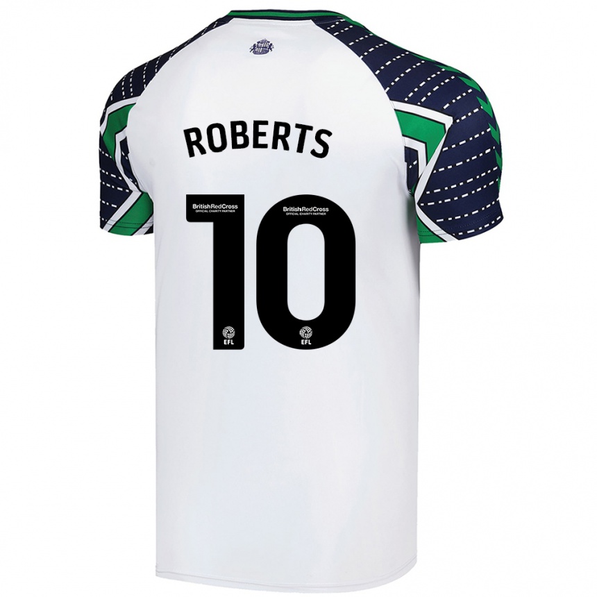 Vaikiškas Patrick Roberts #10 Baltas Išvykos Marškinėliai 2024/25 T-Shirt