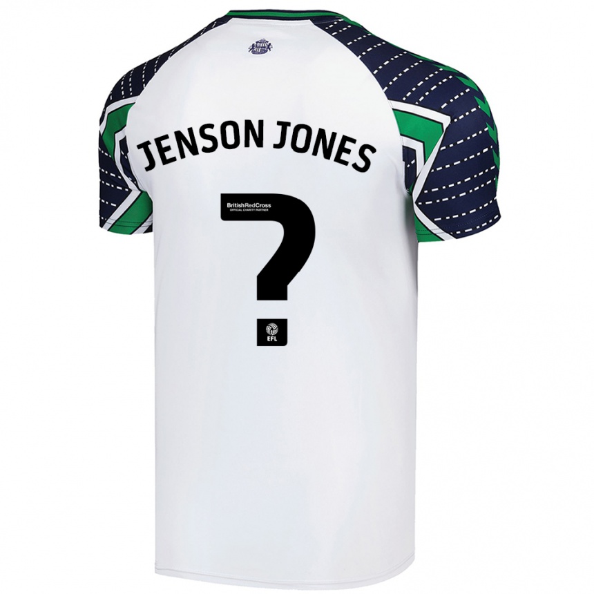 Vaikiškas Jenson Jones #0 Baltas Išvykos Marškinėliai 2024/25 T-Shirt