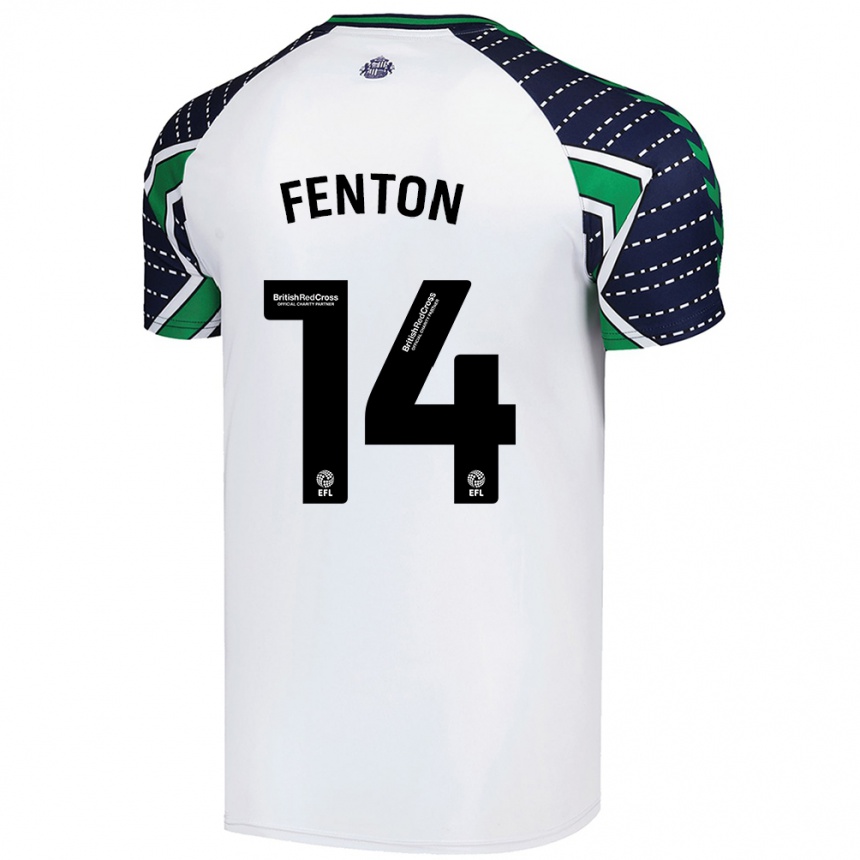 Vaikiškas Natasha Fenton #14 Baltas Išvykos Marškinėliai 2024/25 T-Shirt