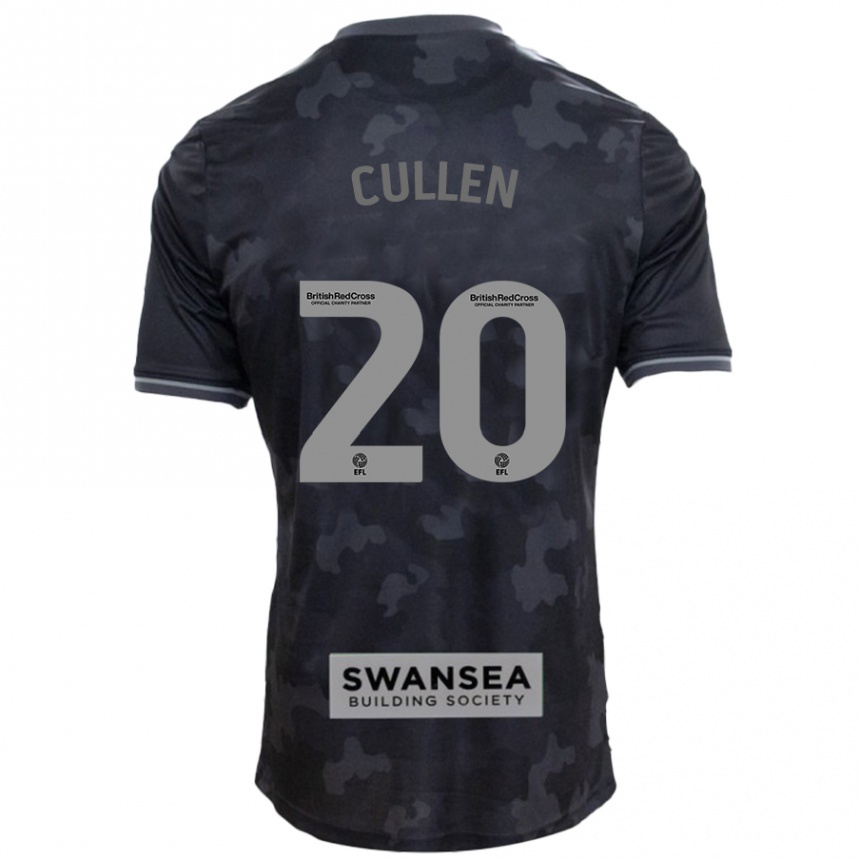 Vaikiškas Liam Cullen #20 Juoda Išvykos Marškinėliai 2024/25 T-Shirt