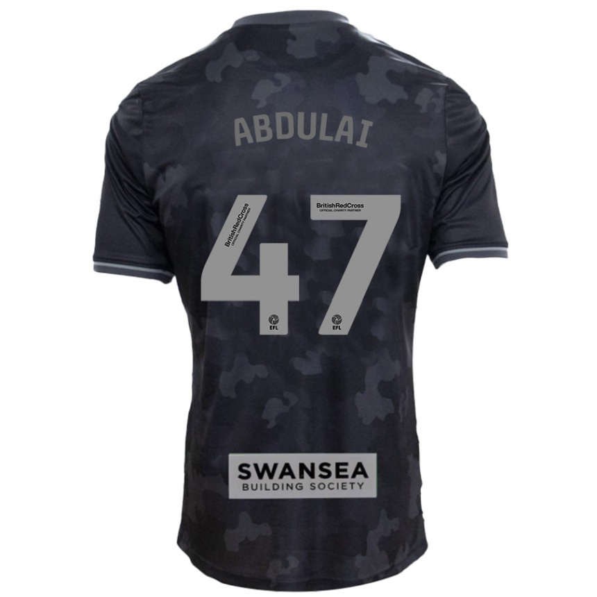 Vaikiškas Azeem Abdulai #47 Juoda Išvykos Marškinėliai 2024/25 T-Shirt