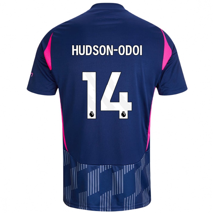 Vaikiškas Callum Hudson-Odoi #14 Karališkoji Mėlyna Rožinė Išvykos Marškinėliai 2024/25 T-Shirt