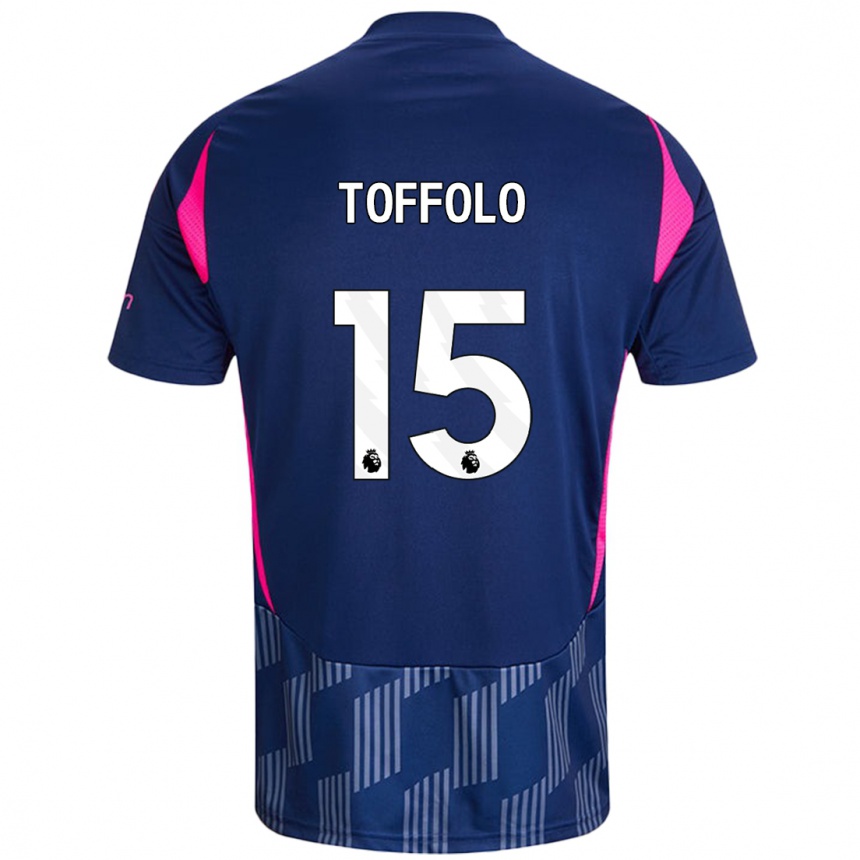 Vaikiškas Harry Toffolo #15 Karališkoji Mėlyna Rožinė Išvykos Marškinėliai 2024/25 T-Shirt