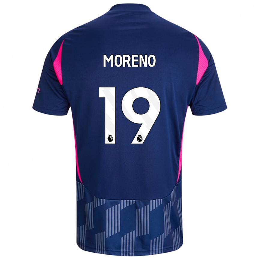 Vaikiškas Álex Moreno #19 Karališkoji Mėlyna Rožinė Išvykos Marškinėliai 2024/25 T-Shirt