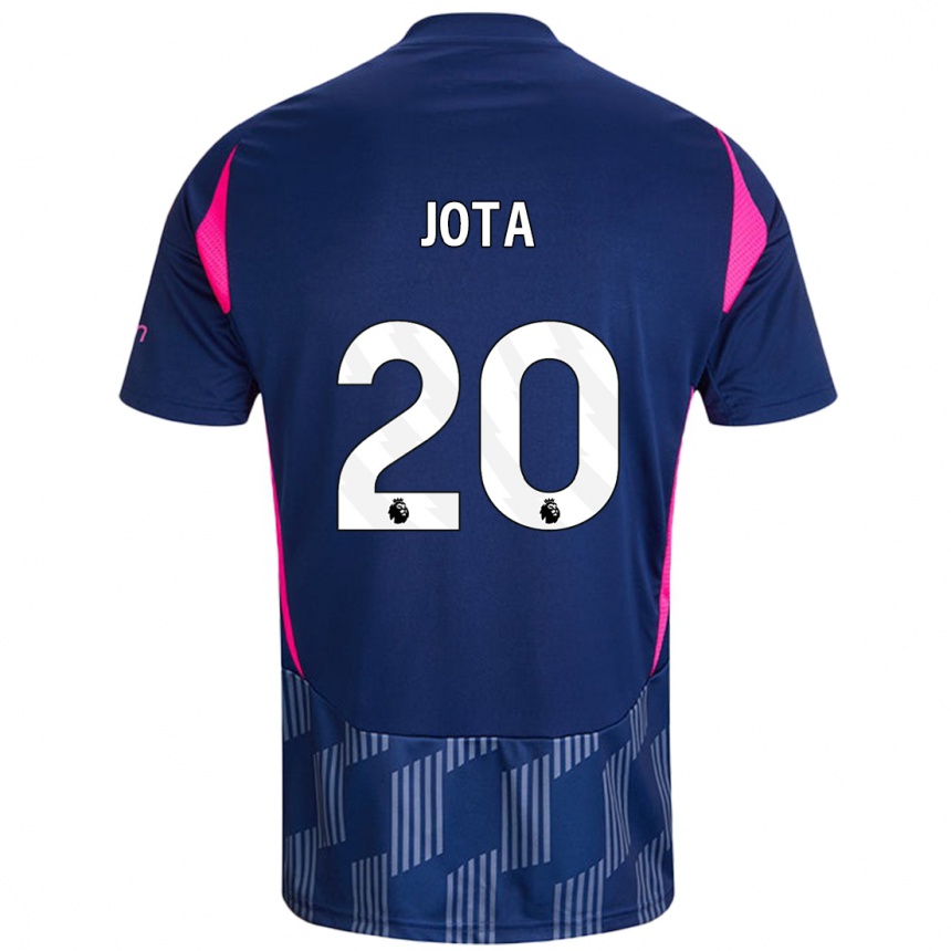 Vaikiškas Jota Silva #20 Karališkoji Mėlyna Rožinė Išvykos Marškinėliai 2024/25 T-Shirt