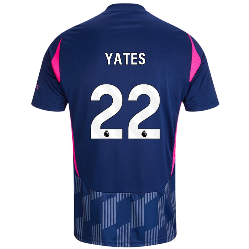 Vaikiškas Ryan Yates #22 Karališkoji Mėlyna Rožinė Išvykos Marškinėliai 2024/25 T-Shirt