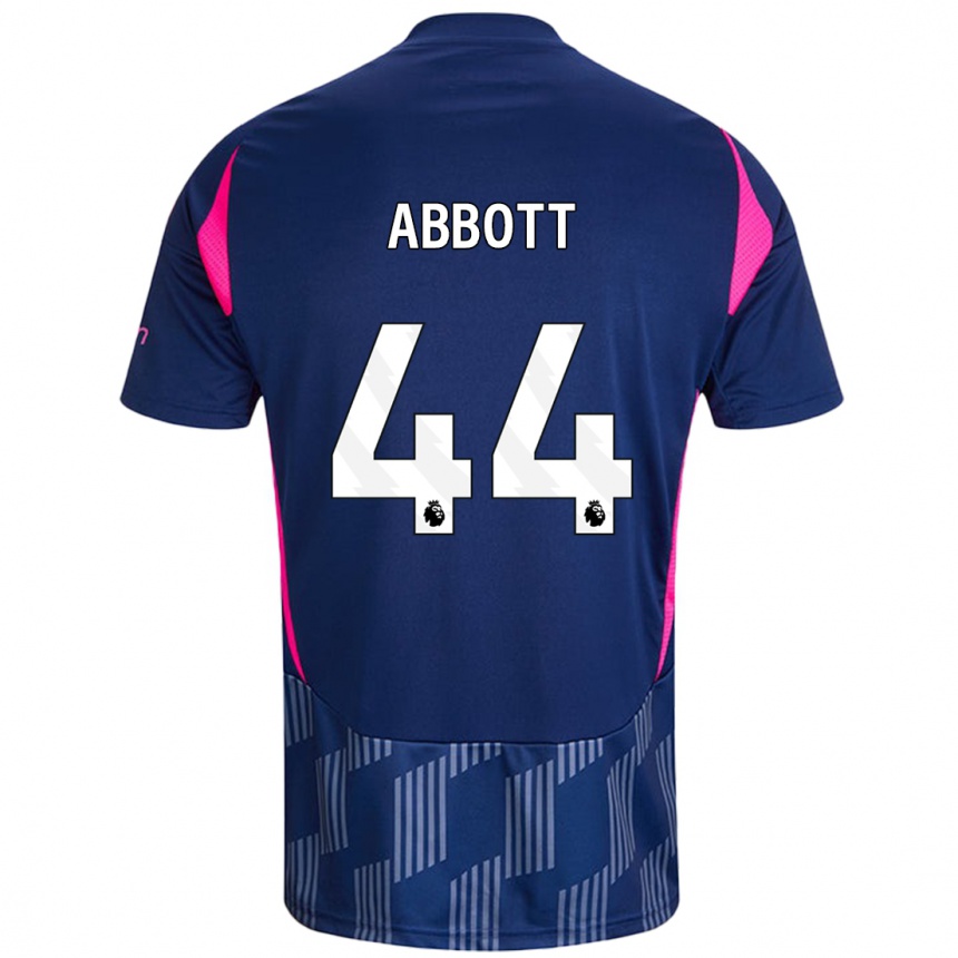 Vaikiškas Zach Abbott #44 Karališkoji Mėlyna Rožinė Išvykos Marškinėliai 2024/25 T-Shirt