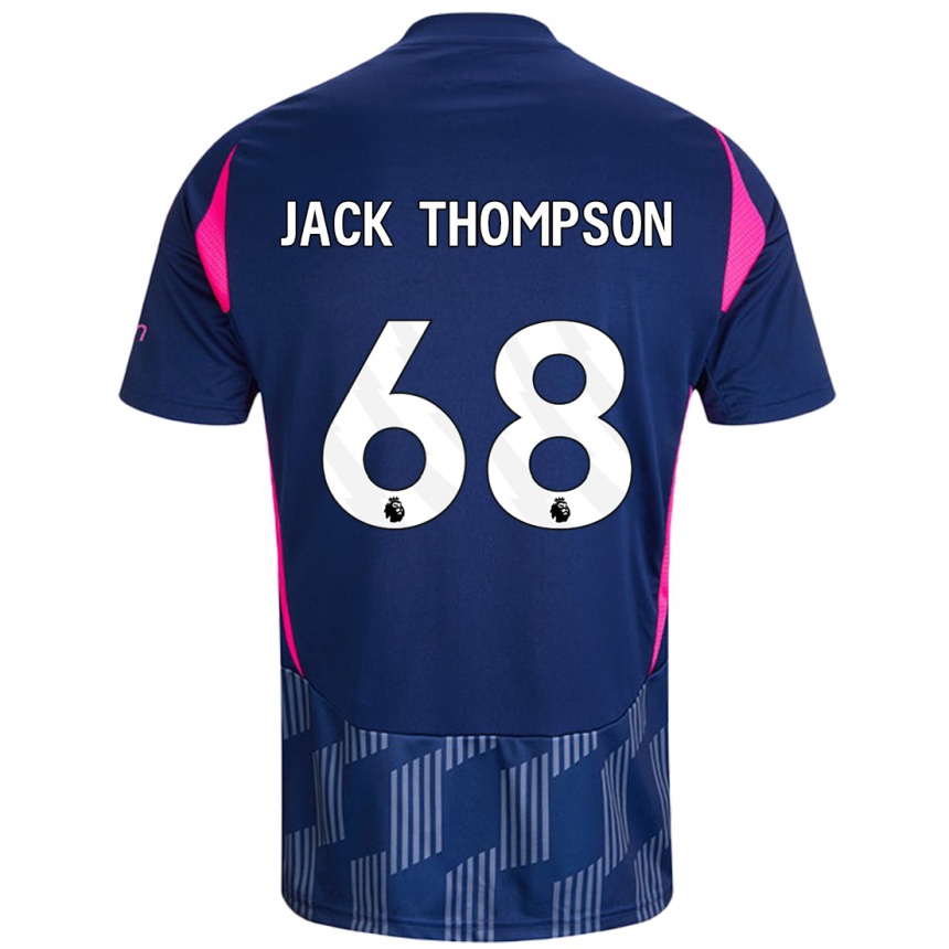 Vaikiškas Jack Thompson #68 Karališkoji Mėlyna Rožinė Išvykos Marškinėliai 2024/25 T-Shirt