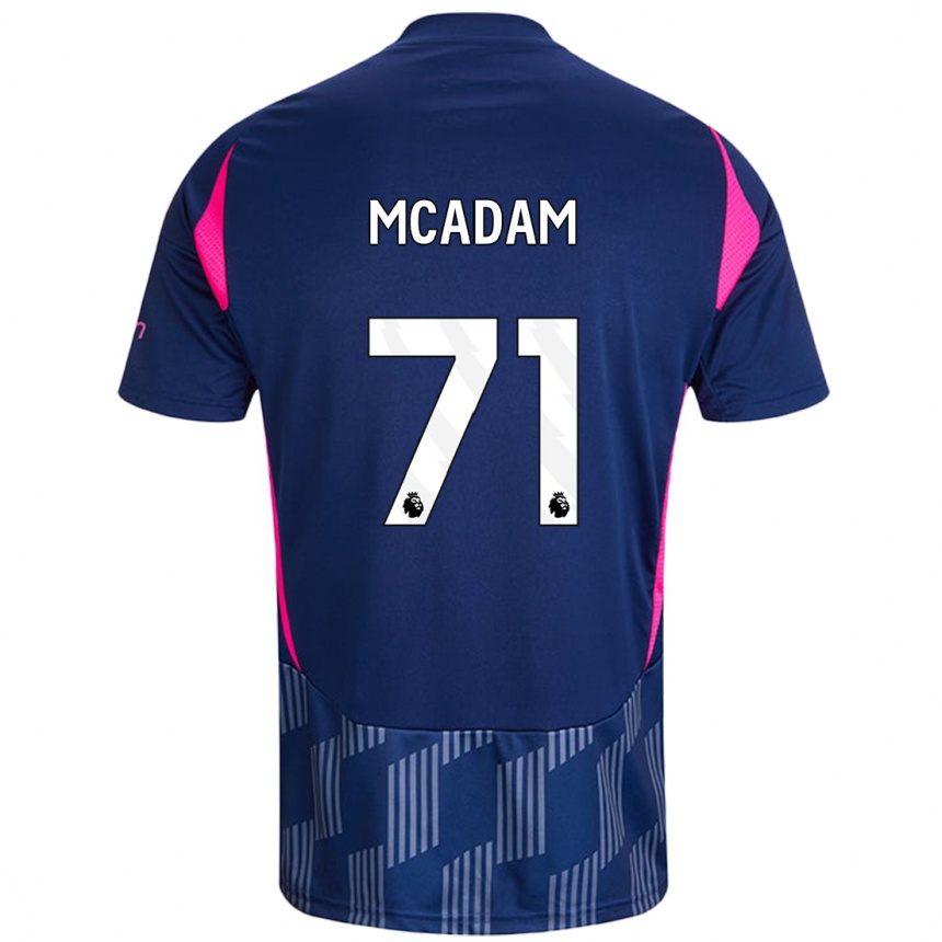 Vaikiškas Kyle Mcadam #71 Karališkoji Mėlyna Rožinė Išvykos Marškinėliai 2024/25 T-Shirt